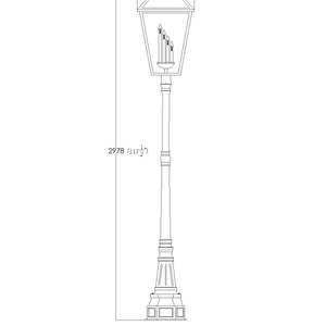 Talbot 4 Light Outdoor Post Mounted Fixture