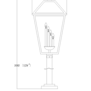 Talbot 4 Light Outdoor Post Mounted Fixture
