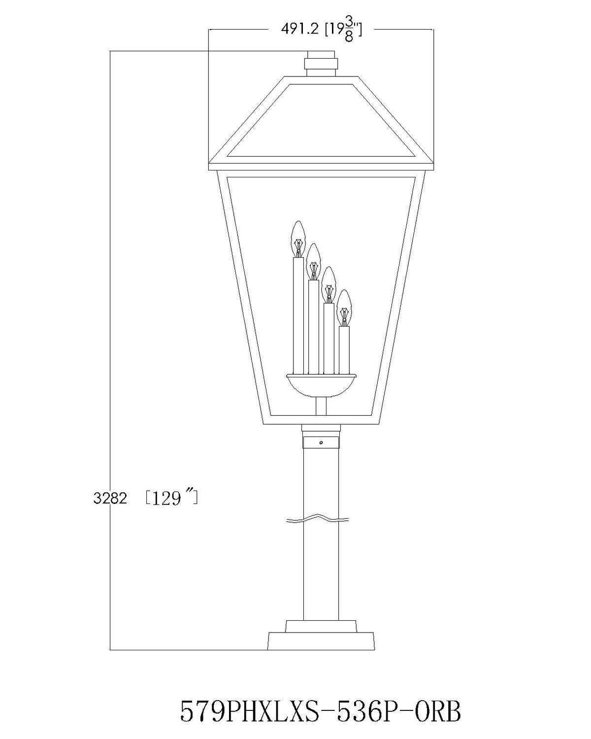 Talbot 4 Light Outdoor Post Mounted Fixture