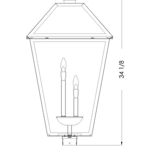 Talbot 4 Light Outdoor Post Mount Fixture