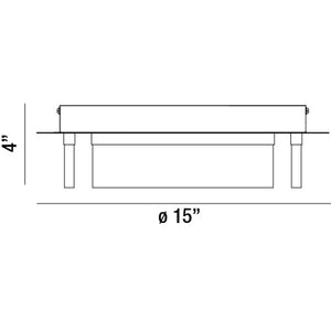 Bria 15" Integrated LED Flush Mount