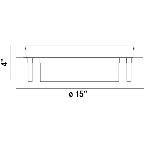 Bria 15" Integrated LED Flush Mount
