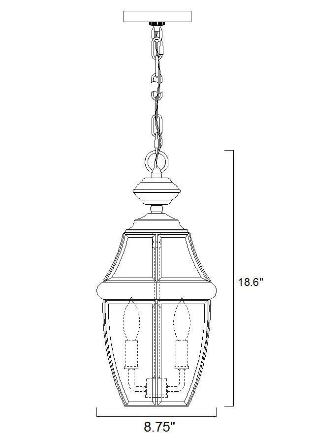 Westover 18.75-in Outdoor Hanging