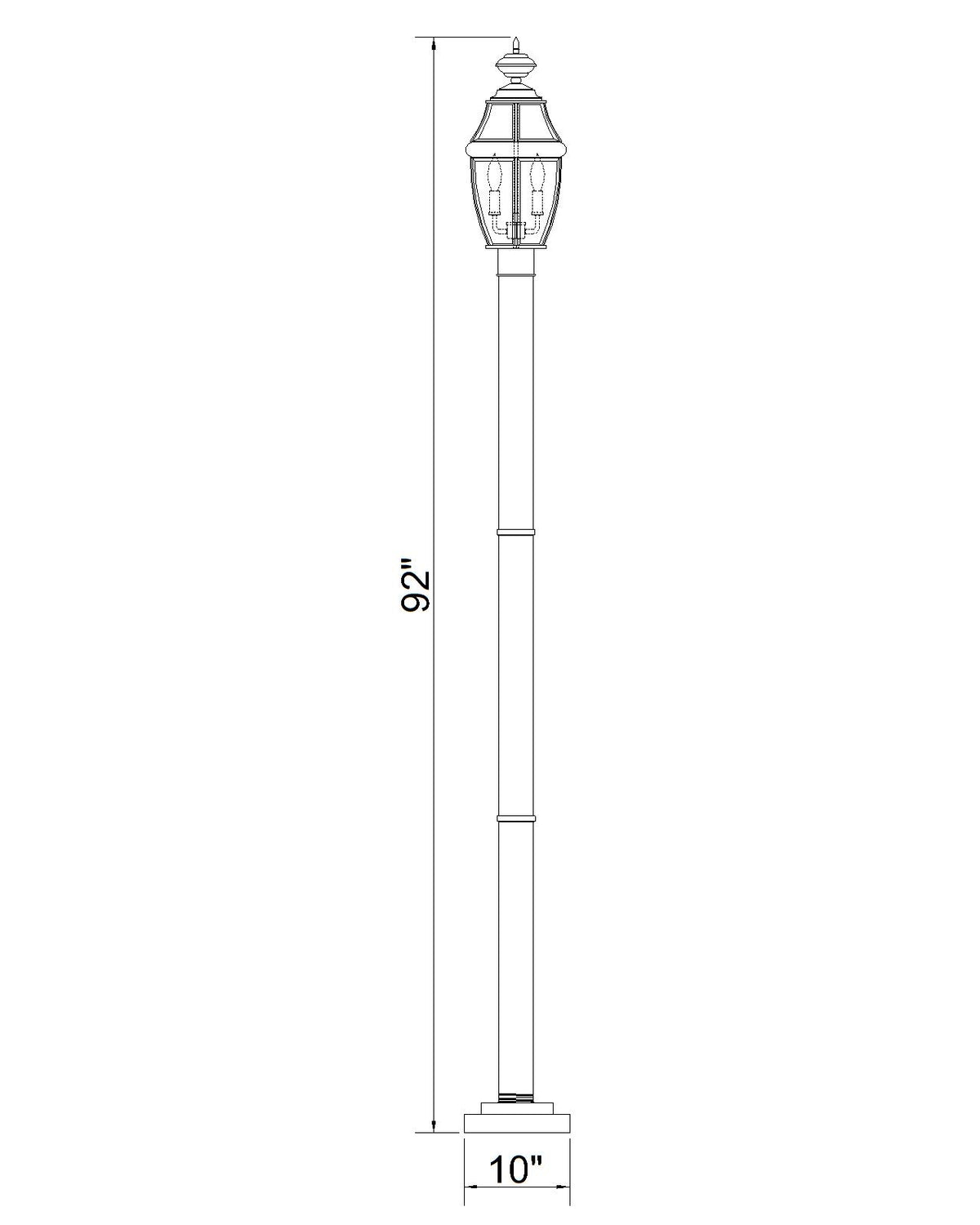 Westover 2 Light Outdoor Post Mounted Fixture