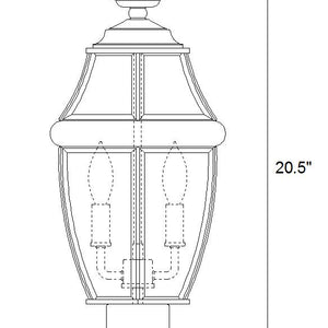 Westover 2 Light Outdoor Post Mount Fixture