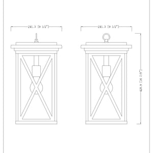 Brookside 17-in Outdoor Hanging