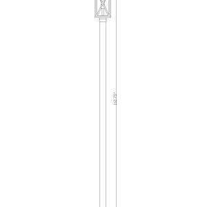 Brookside 1 Light Outdoor Post Mounted Fixture