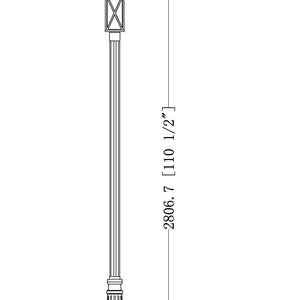 Brookside 1 Light Outdoor Post Mounted Fixture