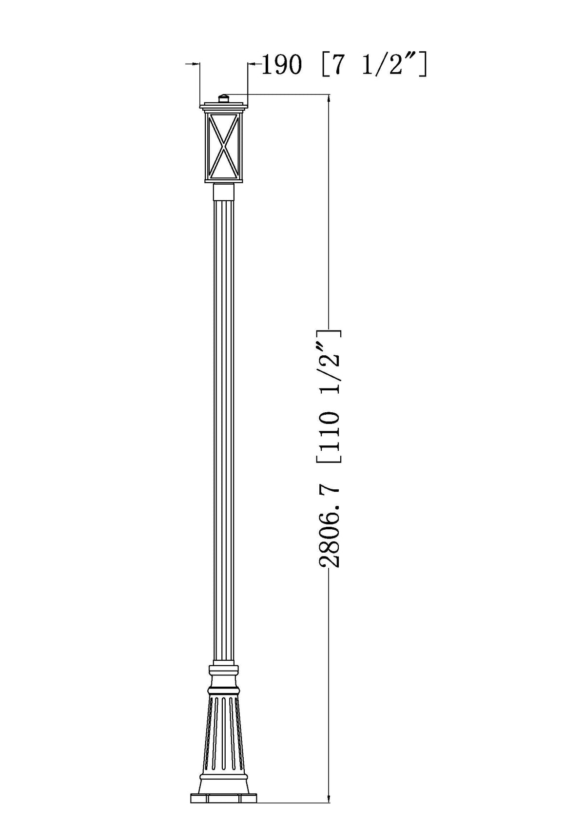 Brookside 1 Light Outdoor Post Mounted Fixture