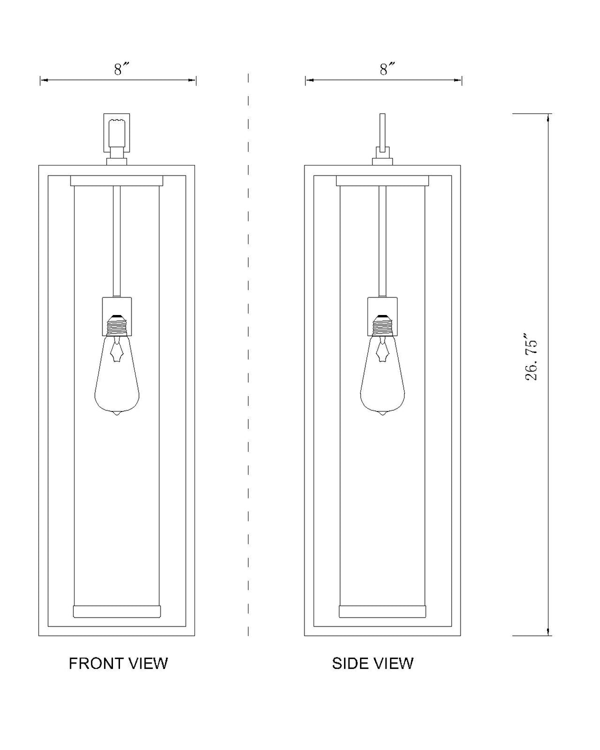 Dunbroch 26.75-in Outdoor Hanging