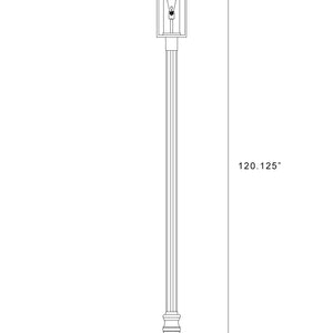 Dunbroch 1 Light Outdoor Post Mounted Fixture