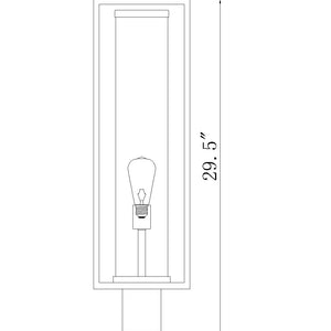 Dunbroch 1 Light Outdoor Pier Mounted Fixture