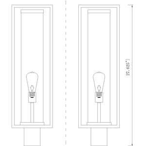 Dunbroch 1 Light Outdoor Post Mount Fixture