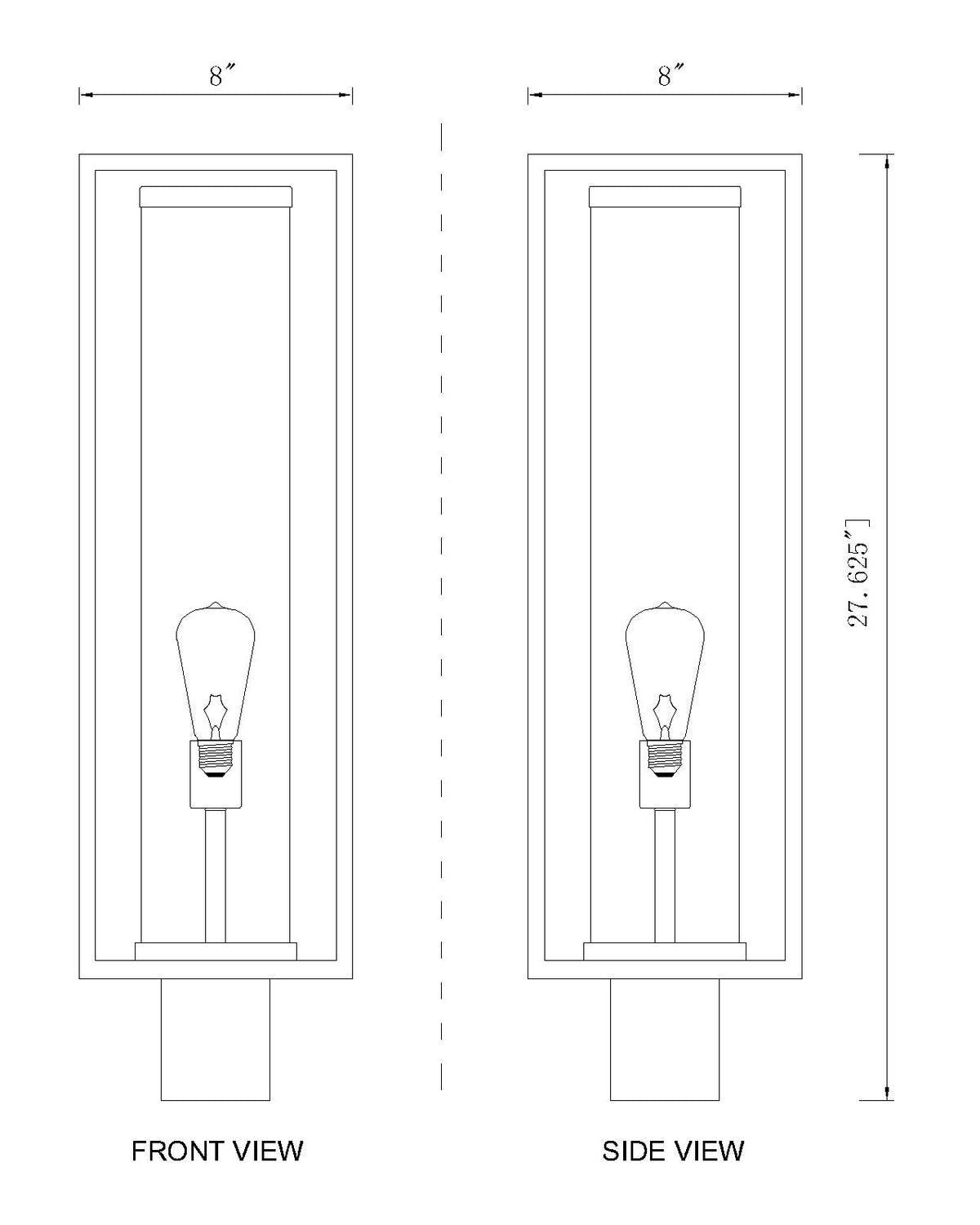 Dunbroch 1 Light Outdoor Post Mount Fixture