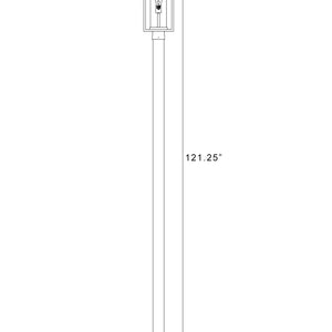 Dunbroch 1 Light Outdoor Post Mounted Fixture