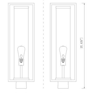 Dunbroch 1 Light Outdoor Post Mount Fixture