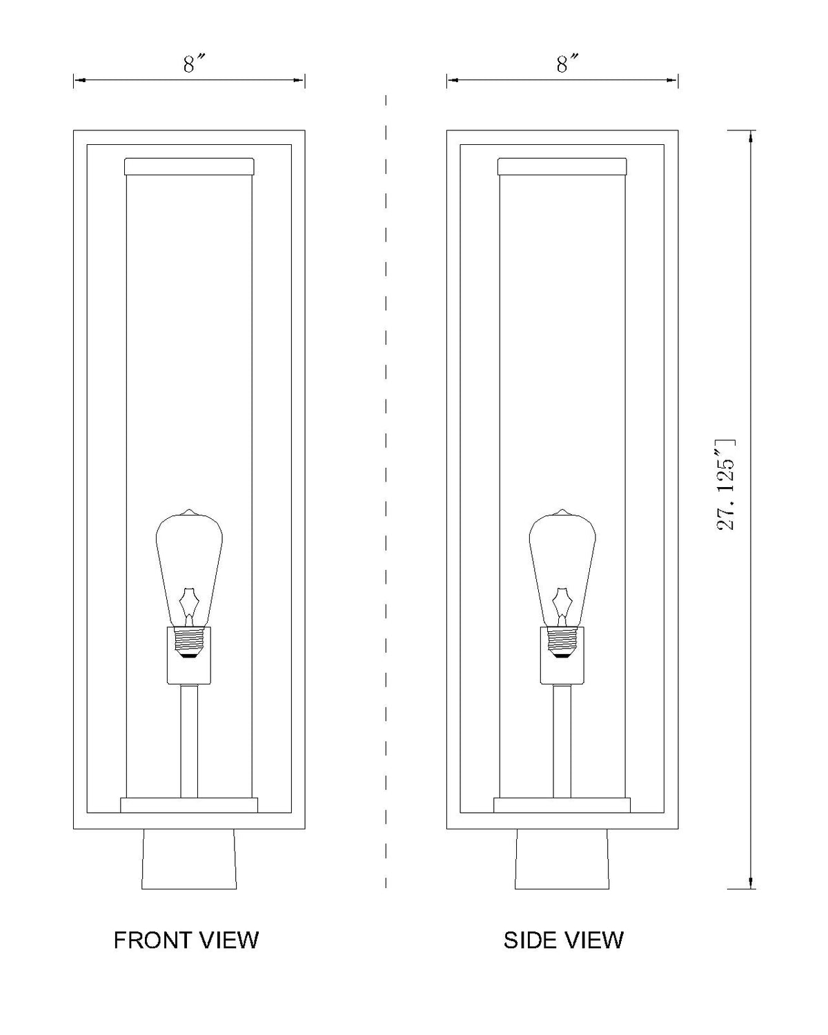 Dunbroch 1 Light Outdoor Post Mount Fixture