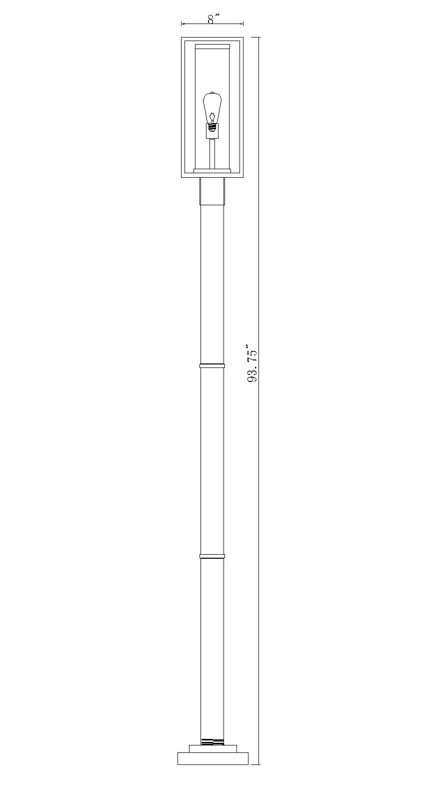 Dunbroch 1 Light Outdoor Post Mounted Fixture
