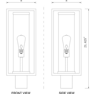Dunbroch 1 Light Outdoor Post Mount Fixture
