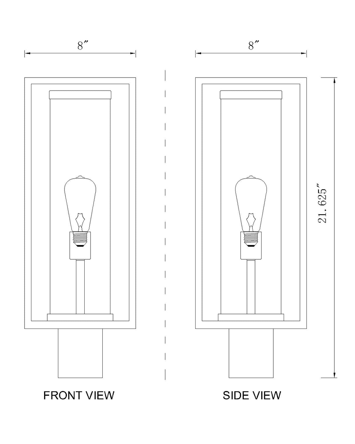 Dunbroch 1 Light Outdoor Post Mount Fixture