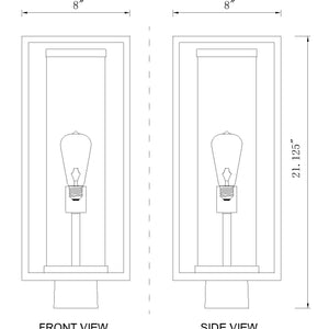 Dunbroch 1 Light Outdoor Post Mount Fixture