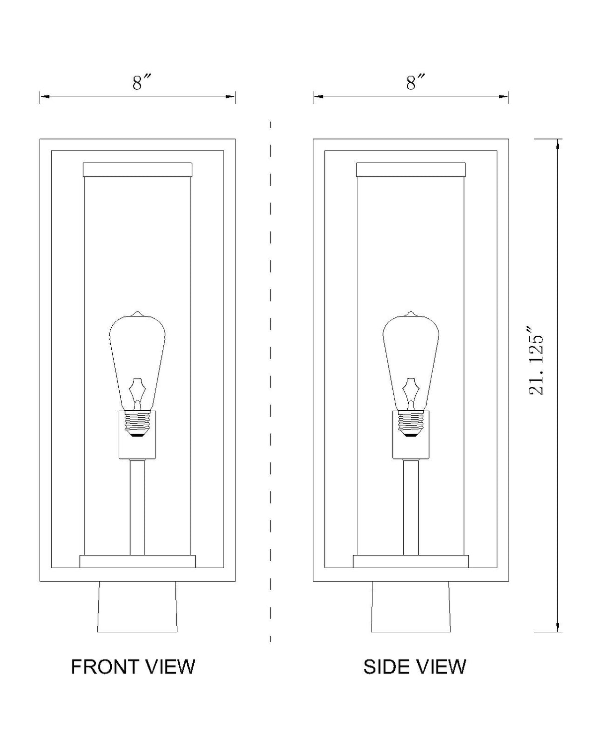 Dunbroch 1 Light Outdoor Post Mount Fixture