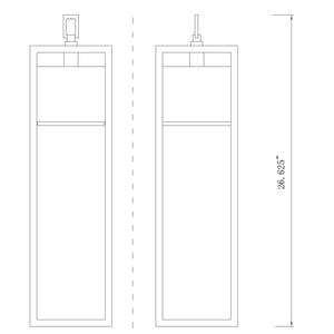 Barwick 26.75-in Outdoor Hanging