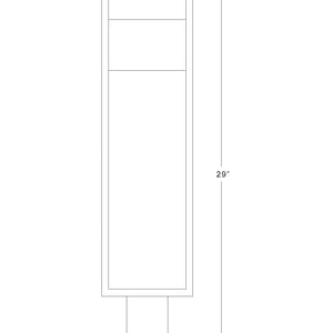 Barwick 1 Light Outdoor Pier Mounted Fixture