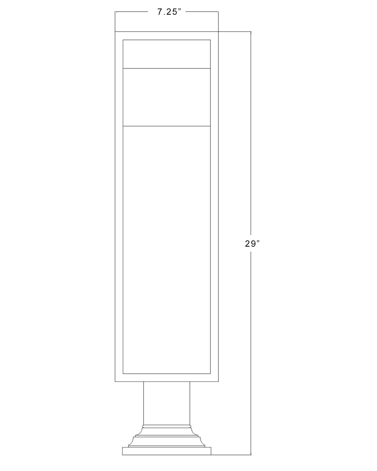 Barwick 1 Light Outdoor Pier Mounted Fixture