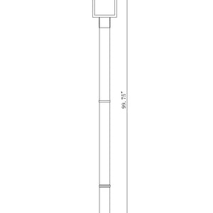 Barwick 1 Light Outdoor Post Mounted Fixture
