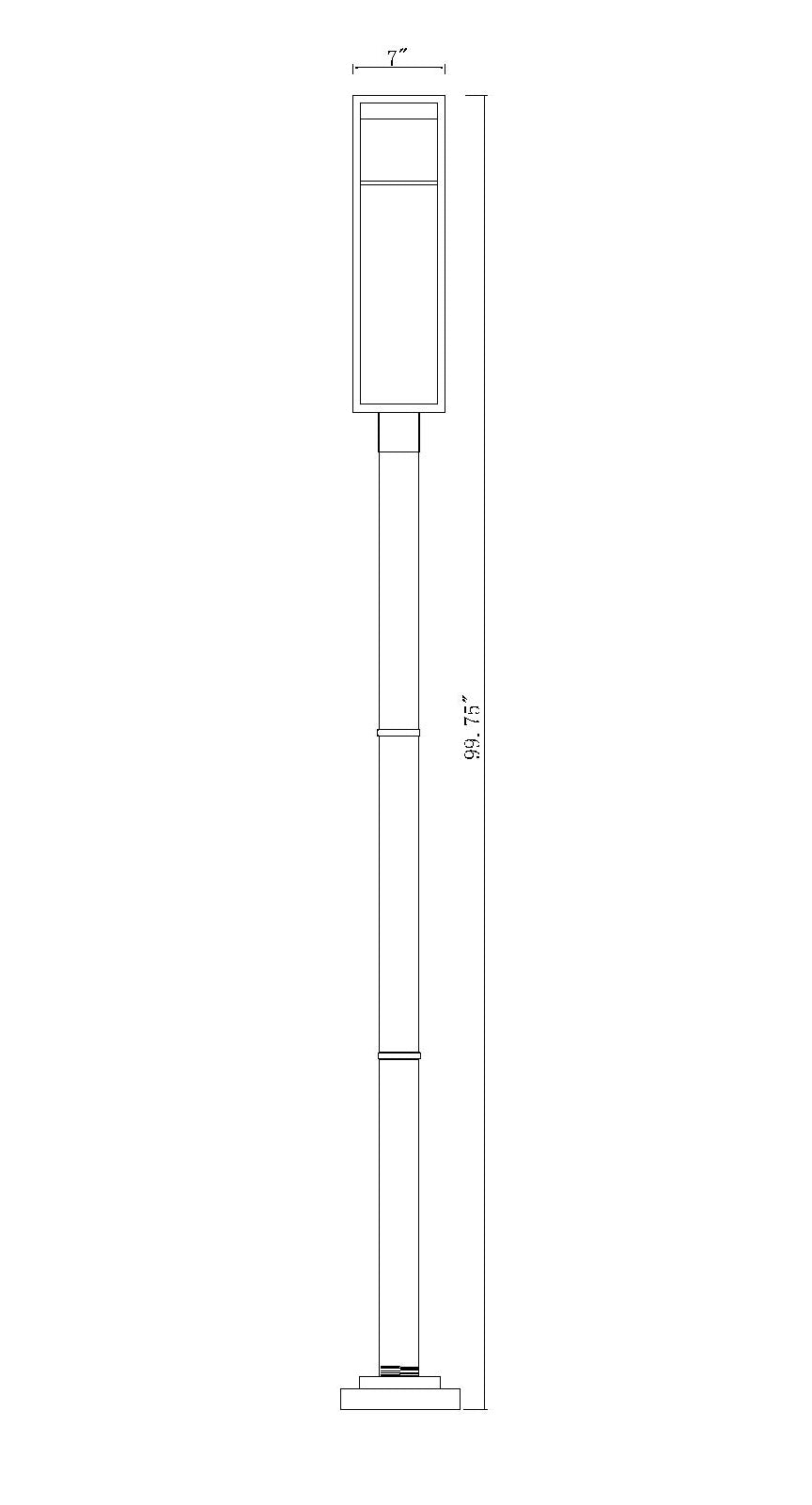Barwick 1 Light Outdoor Post Mounted Fixture