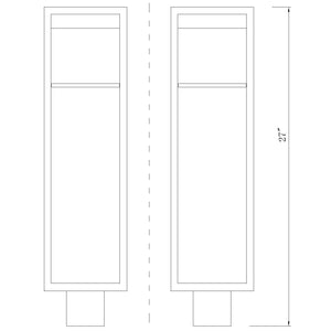 Barwick 1 Light Outdoor Post Mount Fixture