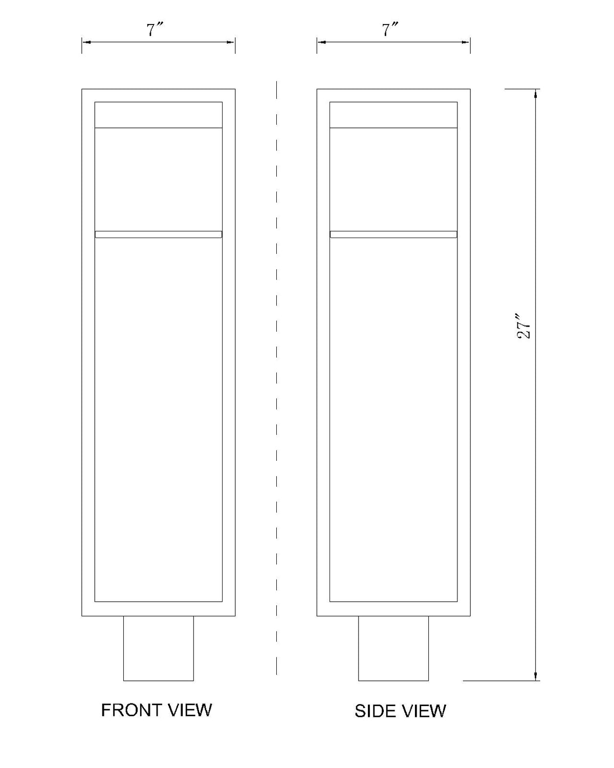 Barwick 1 Light Outdoor Post Mount Fixture