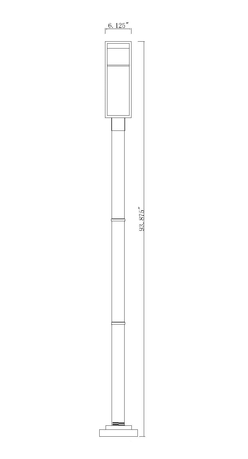 Barwick 1 Light Outdoor Post Mounted Fixture