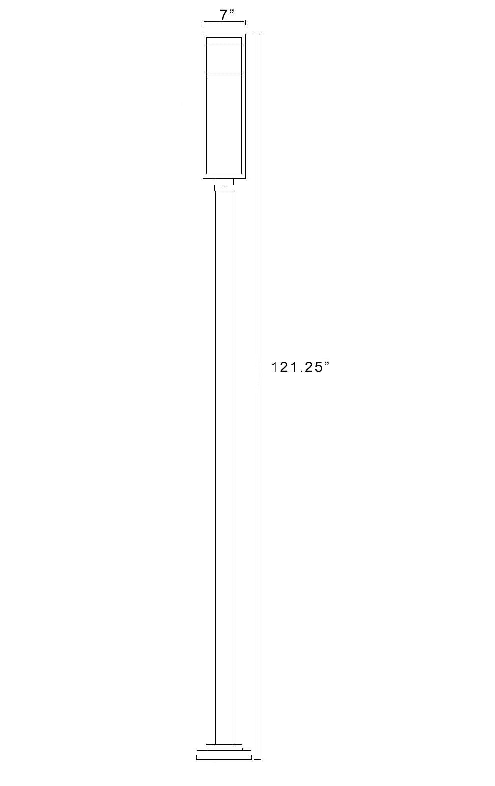 Barwick 1 Light Outdoor Post Mounted Fixture