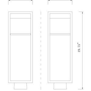 Barwick 1 Light Outdoor Post Mount Fixture