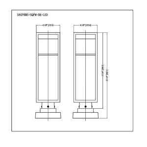 Barwick 1 Light Outdoor Pier Mounted Fixture