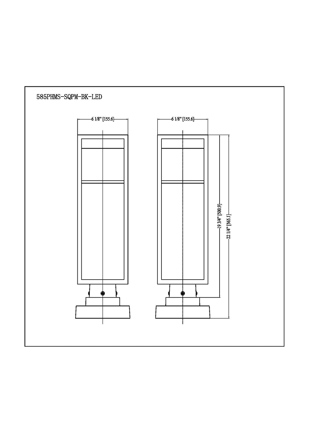 Barwick 1 Light Outdoor Pier Mounted Fixture