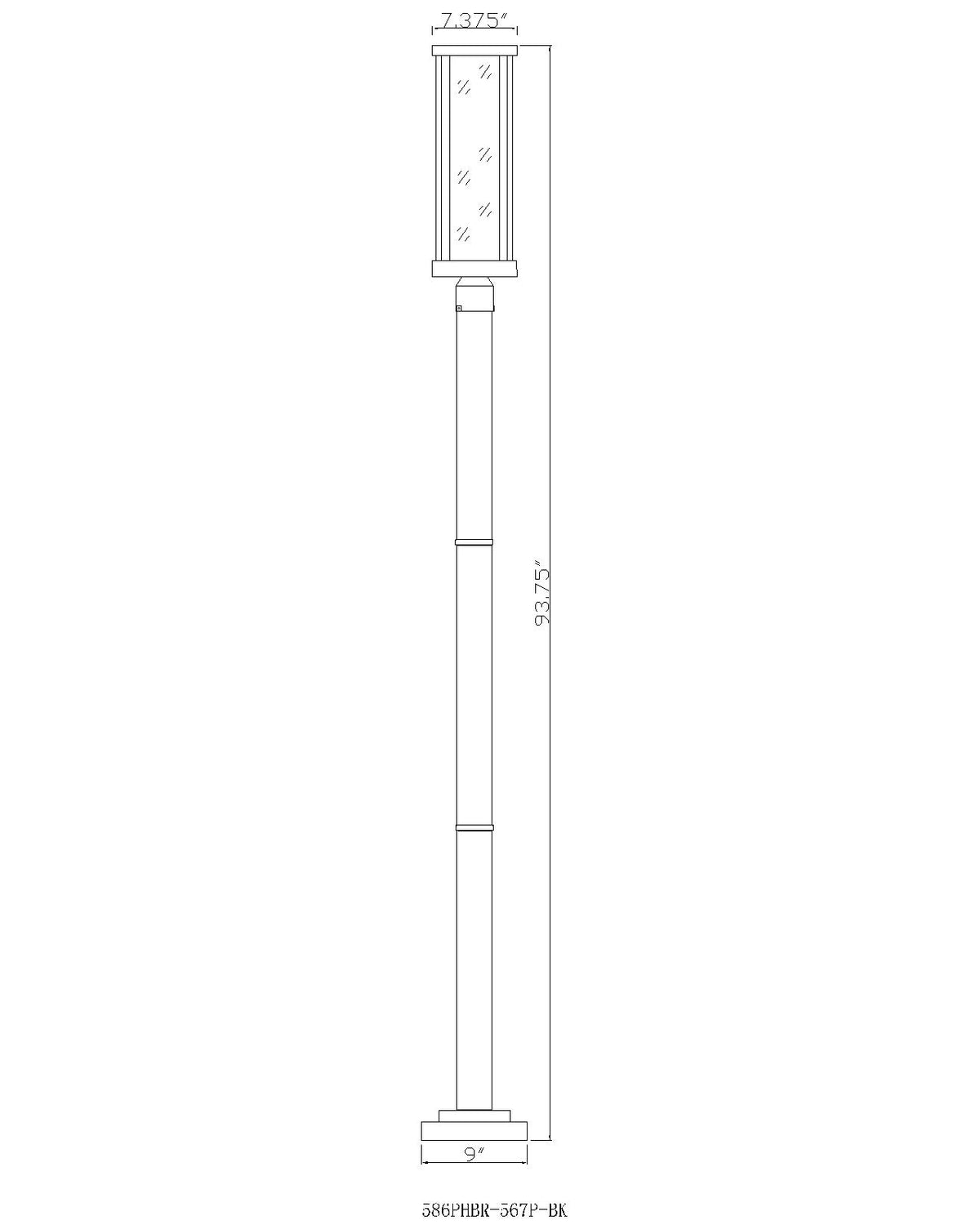 Glenwood 1 Light Outdoor Post Mounted Fixture