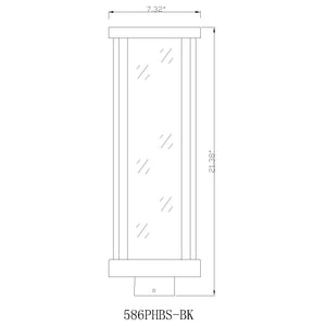 Glenwood 1 Light Outdoor Post Mount Fixture