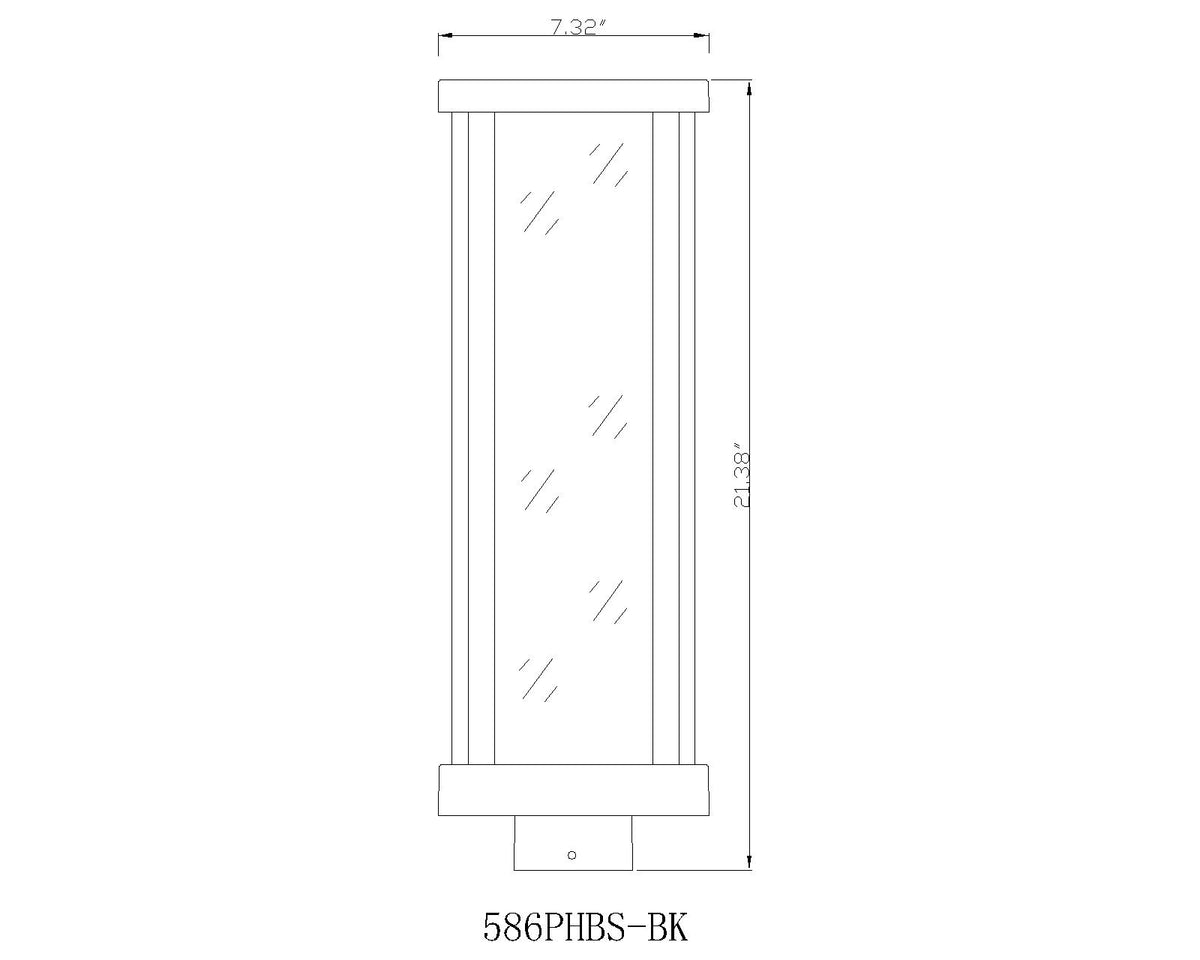 Glenwood 1 Light Outdoor Post Mount Fixture
