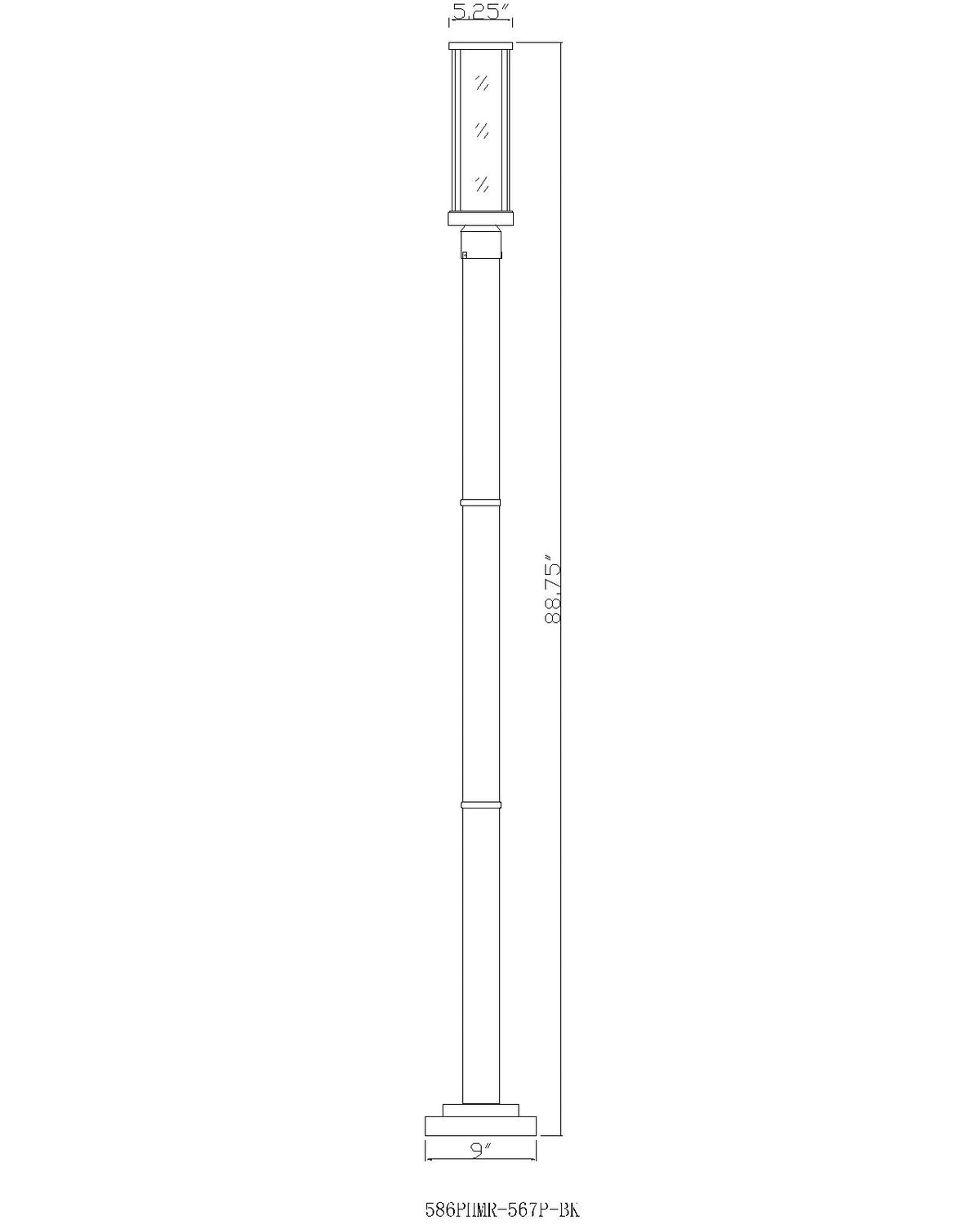 Glenwood 1 Light Outdoor Post Mounted Fixture