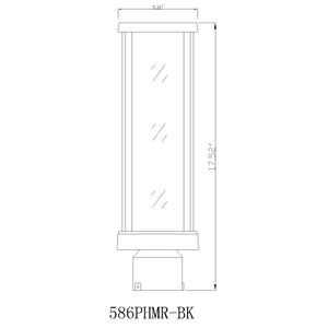 Glenwood 1 Light Outdoor Post Mount Fixture