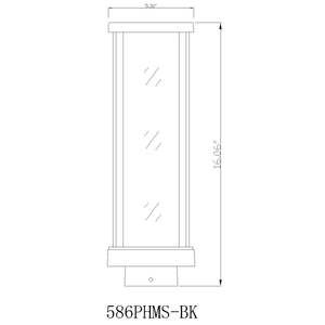 Glenwood 1 Light Outdoor Post Mount Fixture