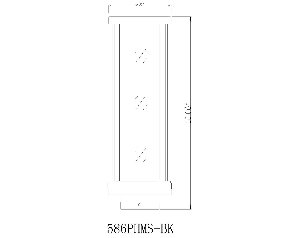 Glenwood 1 Light Outdoor Post Mount Fixture