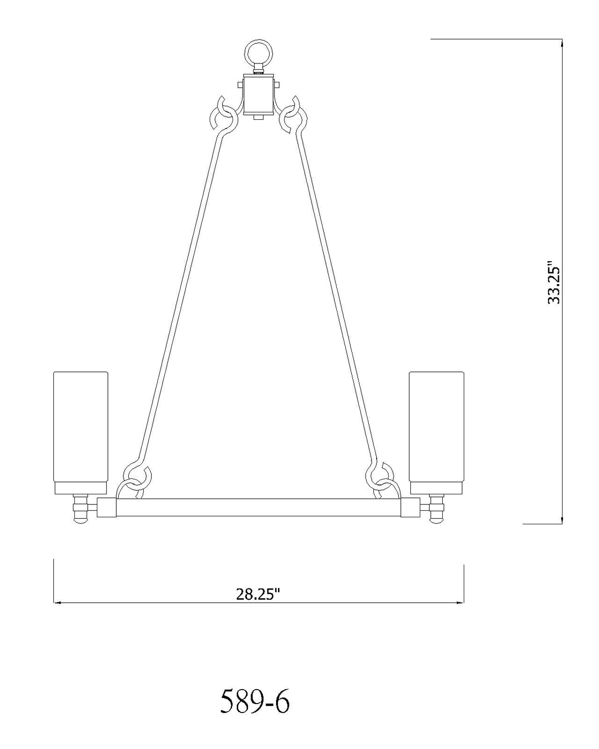 Marlow 31-in Outdoor Chandelier
