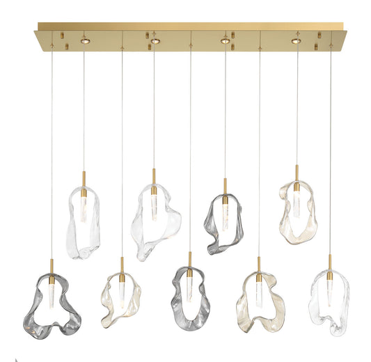 Norah 9-Light 51" Integrated LED Linear Chandelier