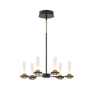 Torcia 6-Light 24" Integrated LED Pendant Chandelier
