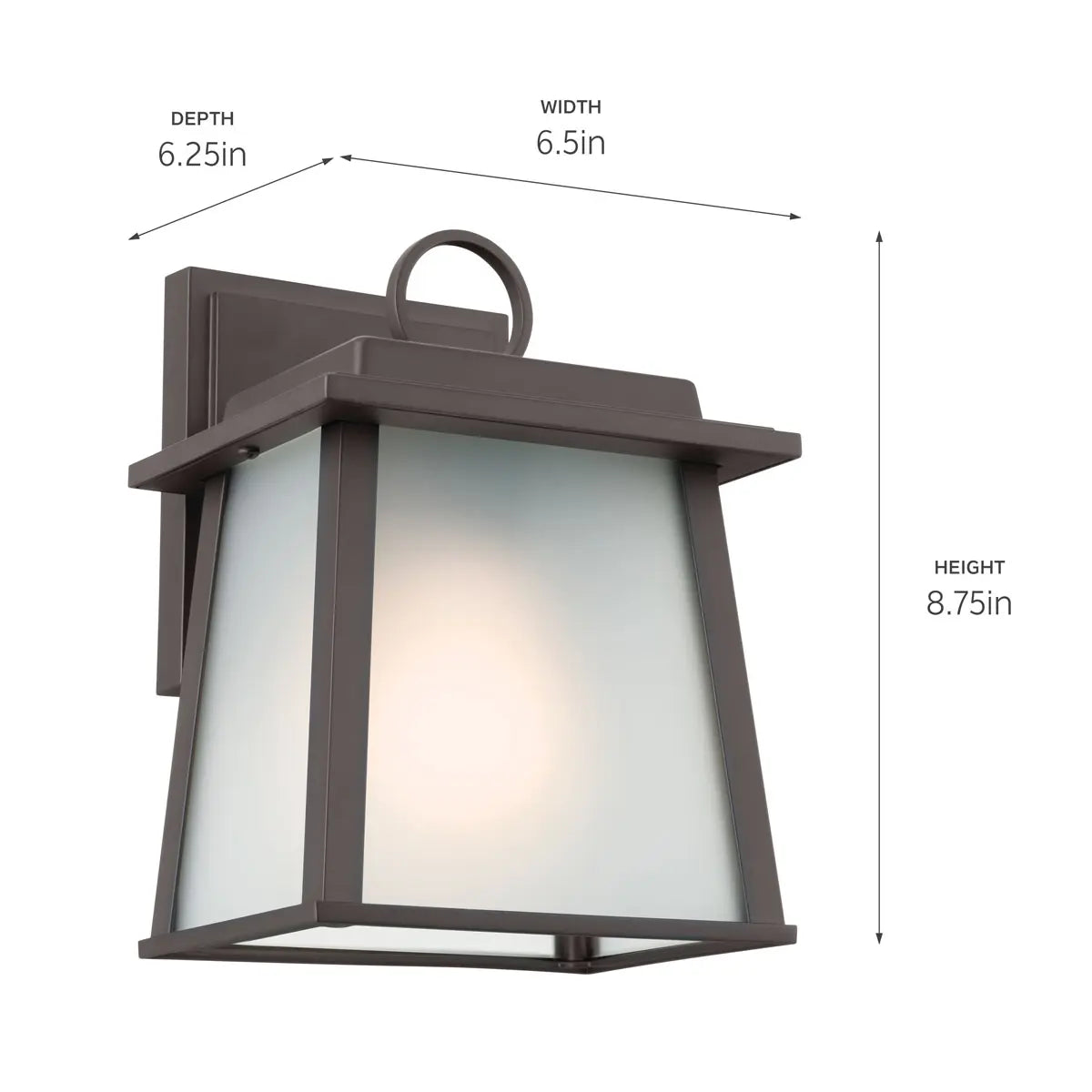 Noward Outdoor Wall Small 6.5" W x 8.75" H x 6.25" D