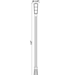 Helix 1 Light Outdoor Post Mounted Fixture